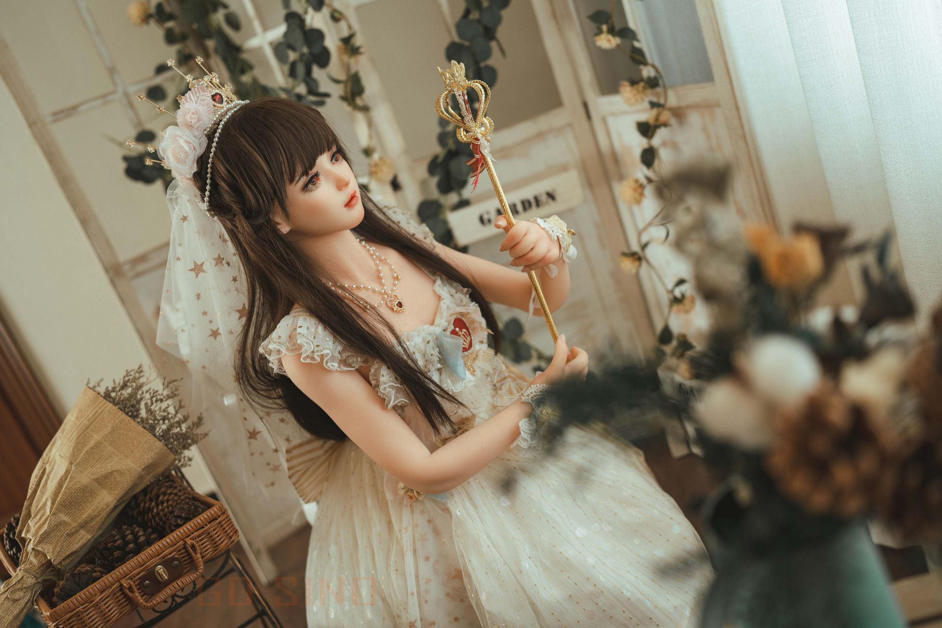 Picture of GD Sino Doll 156cm/5ft1 C-cup Silicone Sex Doll – Luozi (Little princess)