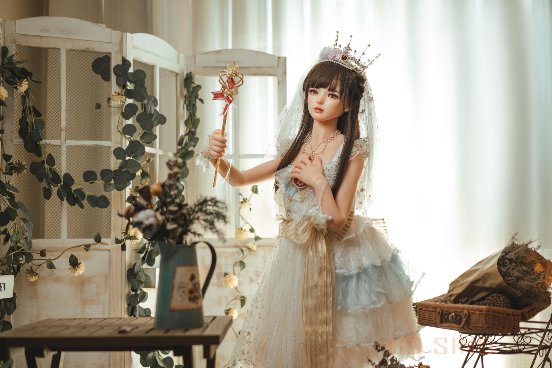 Picture of GD Sino Doll 156cm/5ft1 C-cup Silicone Sex Doll – Luozi (Little princess)