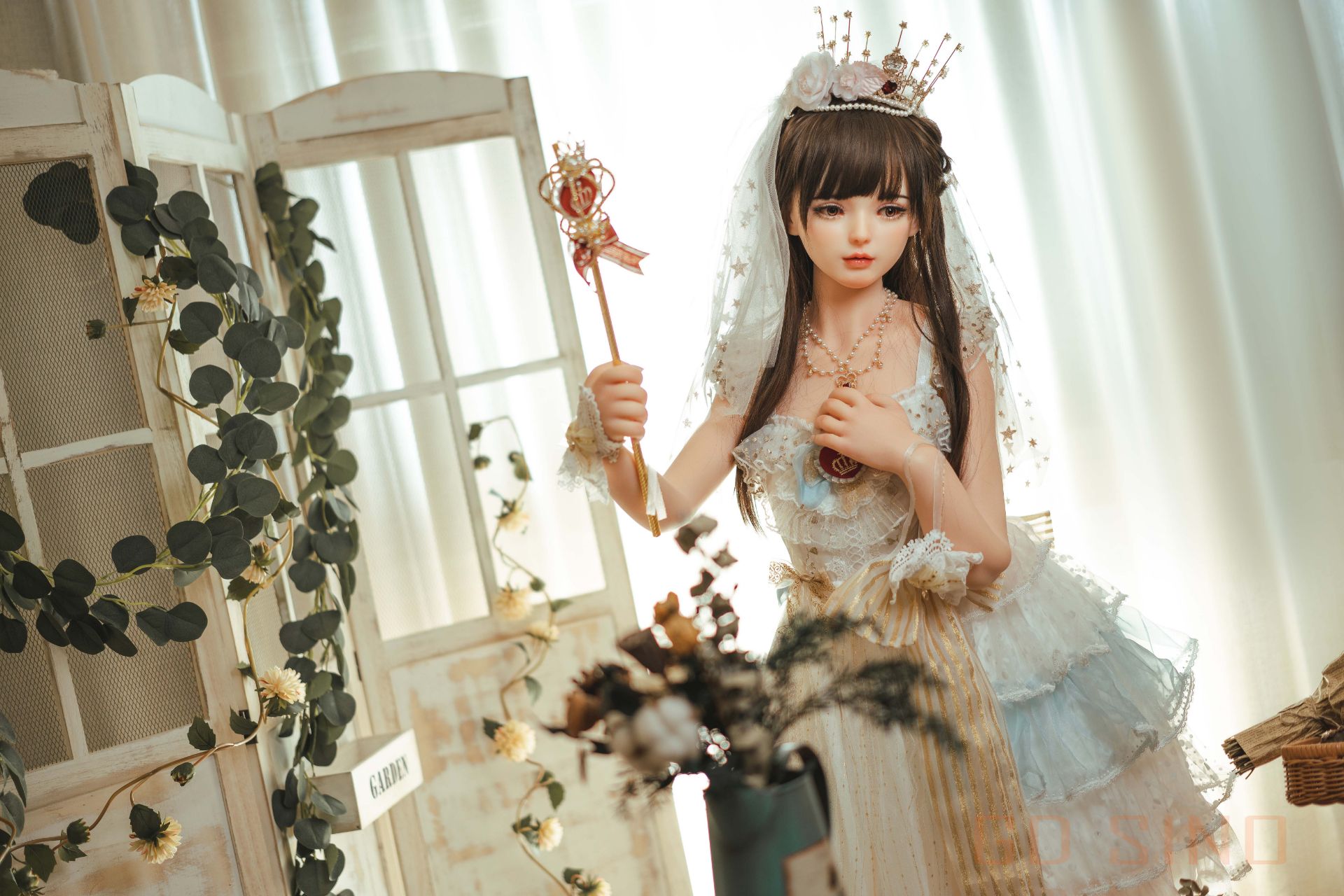 Picture of GD Sino Doll 156cm/5ft1 C-cup Silicone Sex Doll – Luozi (Little princess)