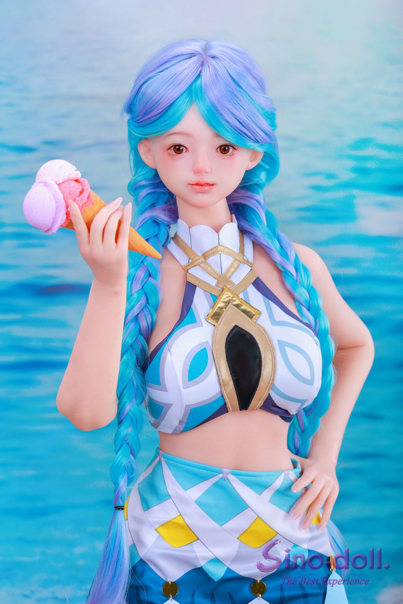 Picture of Soft Max Sino Doll - S143cm/4ft8 (Normol breasts) B-Cup + S143 (Normal breasts)+S56 Linbai (R+S effect)