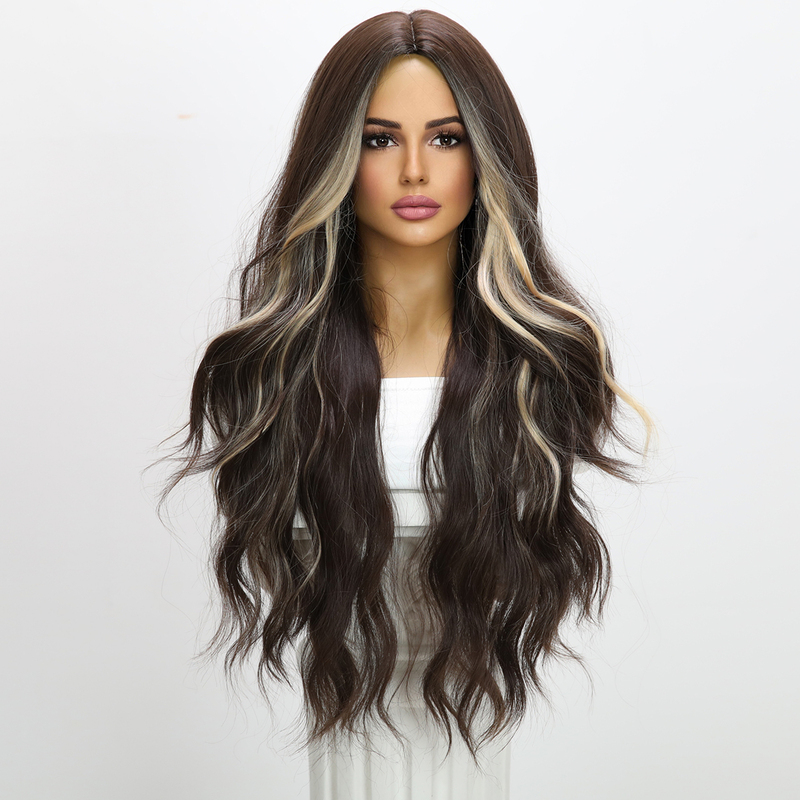 Picture of Brown Curly Middle Sex Doll Wig