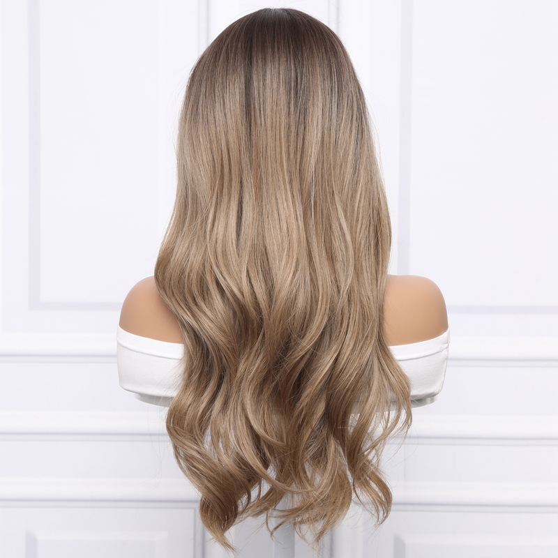 Picture of Brown Long Wavy Sex Doll Wig