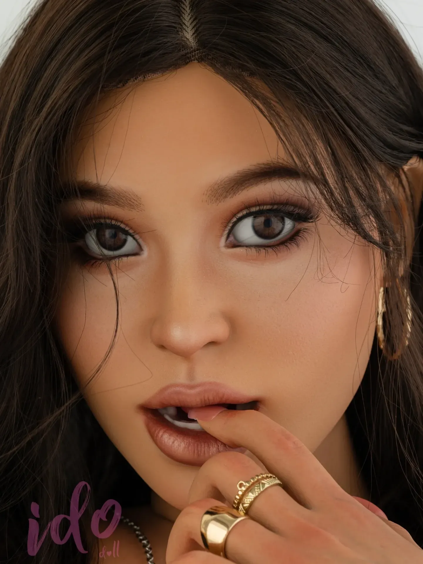 Picture of Ido Doll 5ft5 / 165cm D-cup Tanned Skin European Silicone Sex Doll D cup IDO4(S)-1 Head