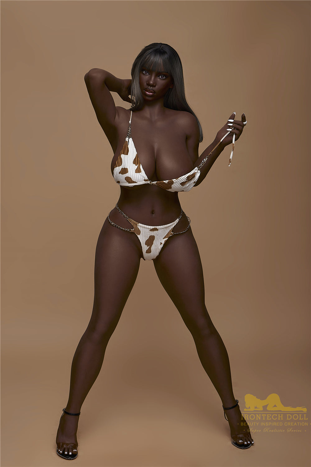 Picture of Irontech Full Silicone Sex Doll Penny S33: Black Sex Doll