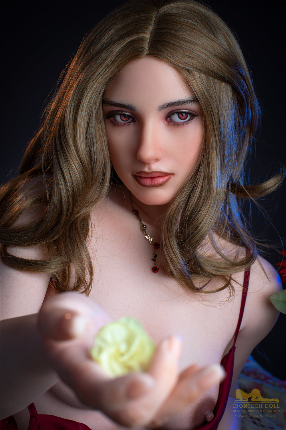 Picture of Irontech Full Silicone Sex Doll Luna S17(ROS Available): White Sex Doll