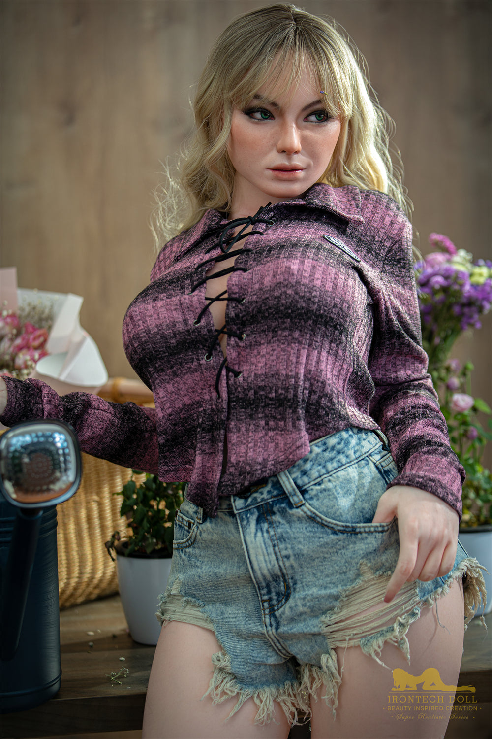 Picture of Irontech Full Silicone Sex Doll Maria S22: White Sex Doll