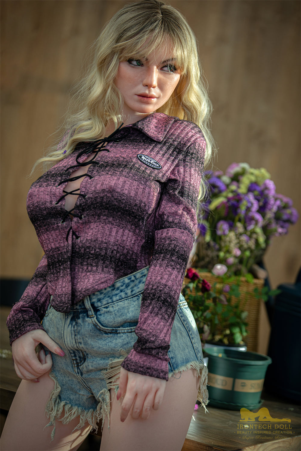 Picture of Irontech Full Silicone Sex Doll Maria S22: White Sex Doll